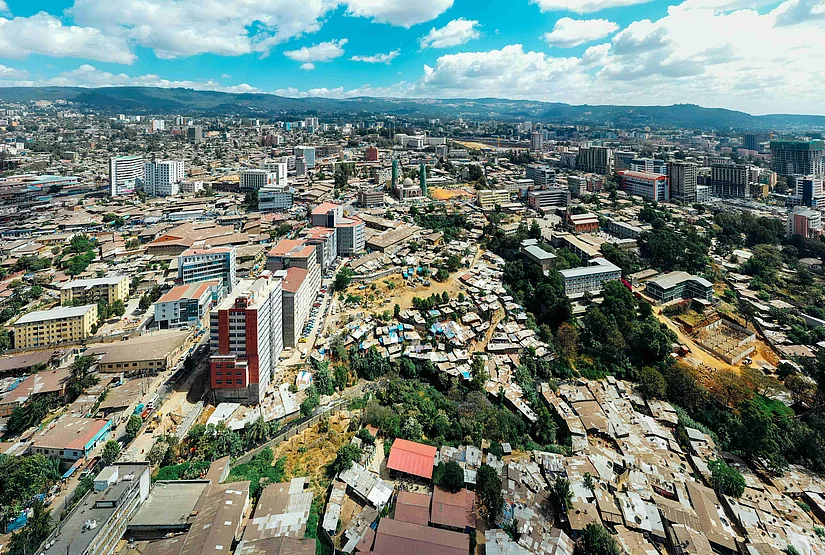 Aerial View of Nairobi City